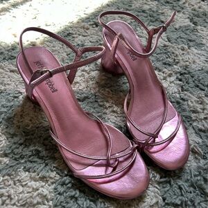 Jeffrey Campbell Pink Metallic Heels